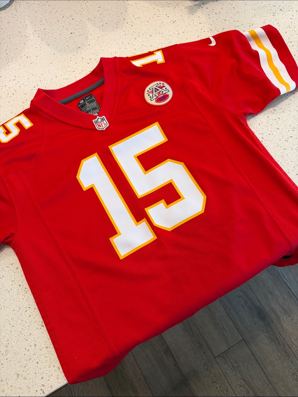 NFL Kansas City Chiefs Mahomes 15 Red Kids Jersey - Nike
